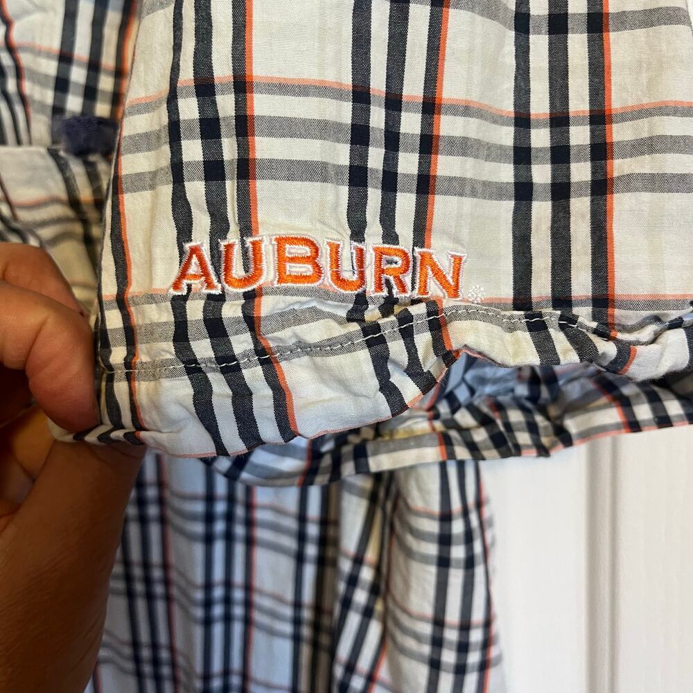 Super Bonehead/Columbia- PFG Plaid Shirt with Auburn Tiger logo - Picture 7 of 14